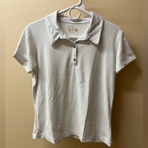 Lilly Pulitzer Gray Fitted Short Sleeve Polo